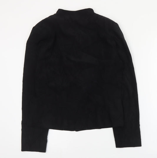 Roman Womens Black Jacket Size 12 Zip