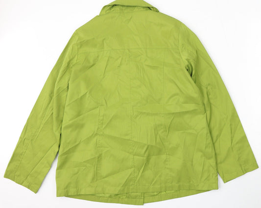 BEING CASUAL Womens Green Jacket Size 16