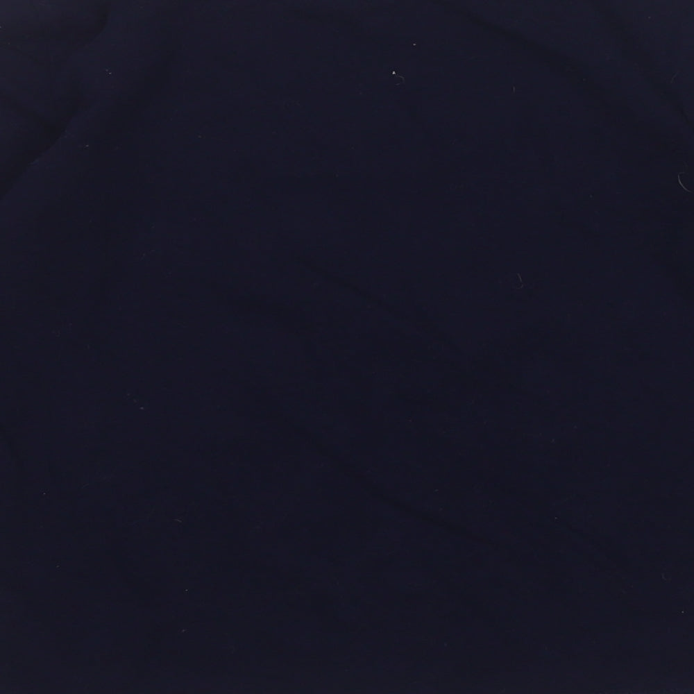 Gap Girls Blue Cotton Basic T-Shirt Size M Round Neck