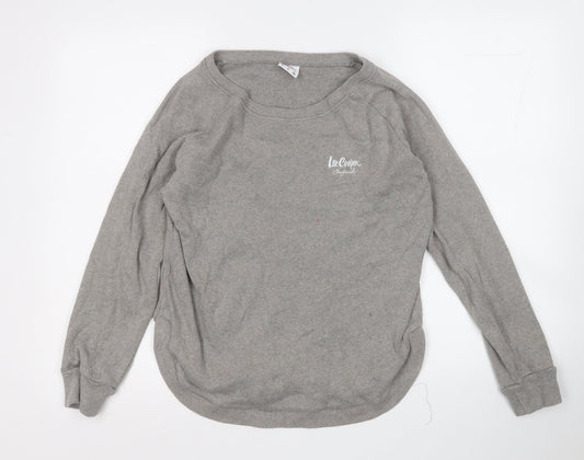 Lee Cooper Womens Beige  Cotton Pullover Sweatshirt Size 10