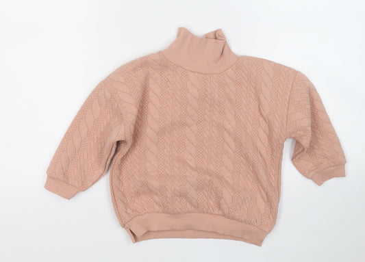 Matalan Girls Orange Polyester Pullover Sweatshirt Size 2-3 Years