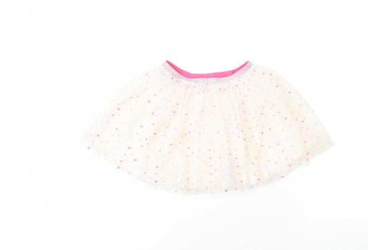 Dunnes Girls Multicoloured Flecked Polyester Flare Skirt Size 2-3 Years Regular