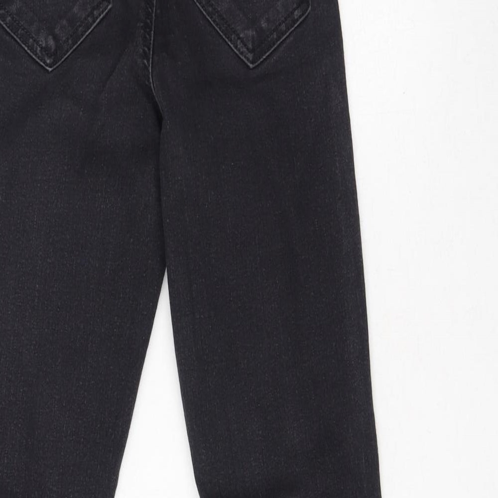 Topshop Womens Grey Cotton Skinny Jeans Size 24 L28 in Regular