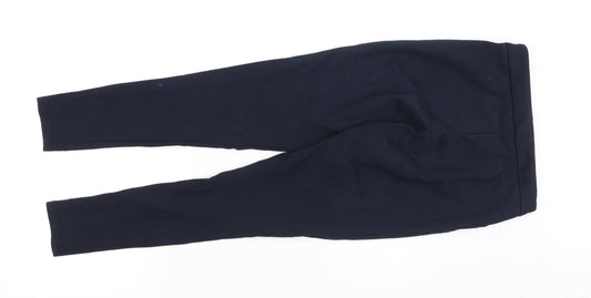 saviour Womens Blue Viscose Jegging Trousers Size 8 L30 in Regular