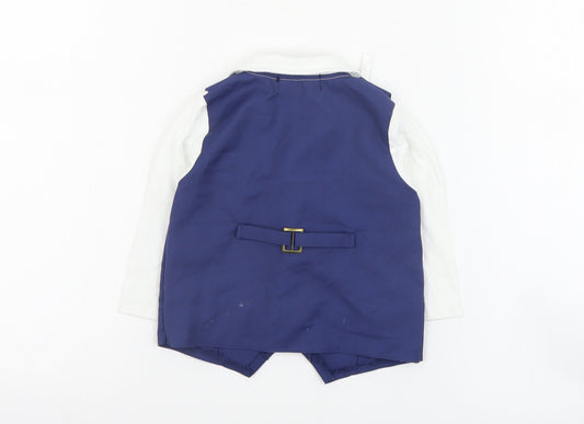 Baby Magic Dress Baby Blue Polyacrylate Fibre Tuxedo Suit Top Size 9-12 Months