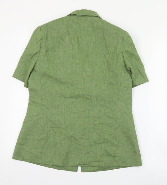 Klass Womens Green Jacket Size 12 Button