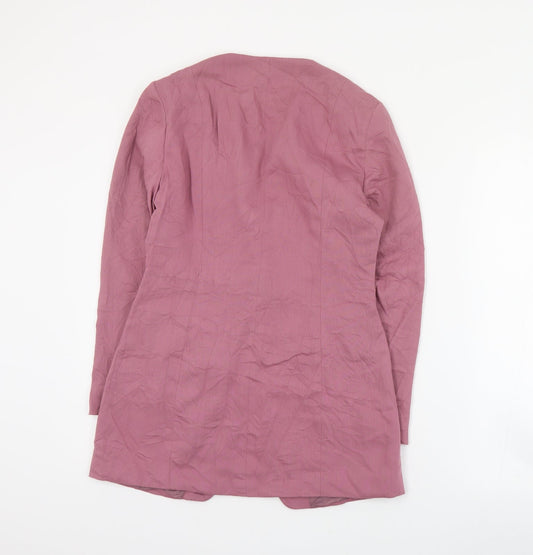 New Fast Womens Pink Jacket Blazer Size 10 Button