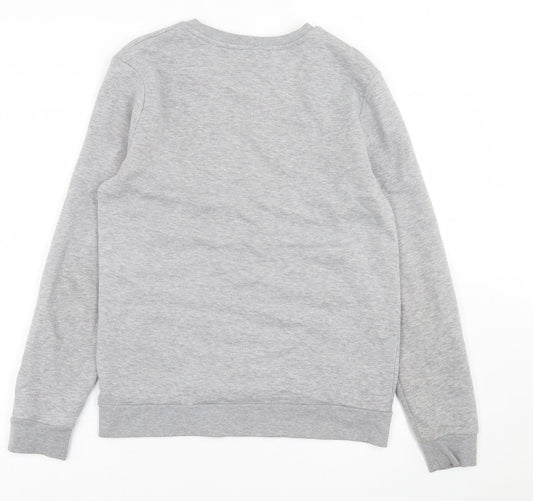 River Island Mens Grey Cotton Pullover Sweatshirt Size S