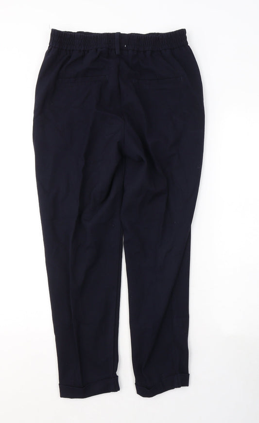 Savida Womens Blue Polyester Trousers Size 10 L25 in Regular