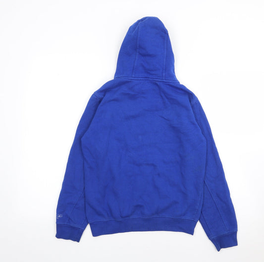 Ripstop Boys Blue Cotton Pullover Hoodie Size S Pullover