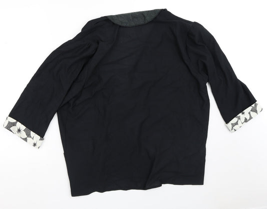 Preworn Womens Black Jacket Blazer Size M