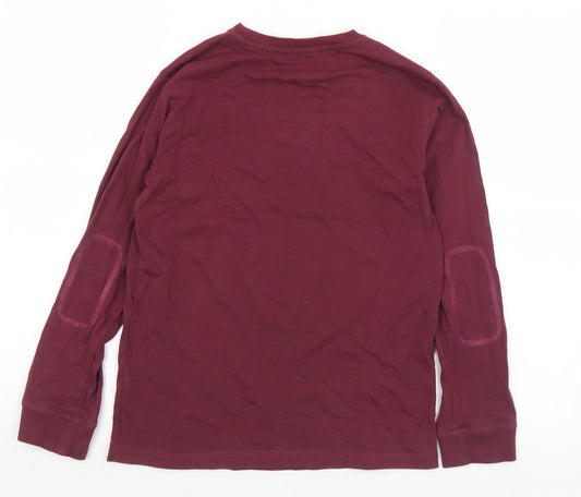 Preworn Womens Purple Polyester Pullover Sweatshirt Size S