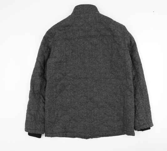 George Womens Grey Jacket Coat Size M Zip