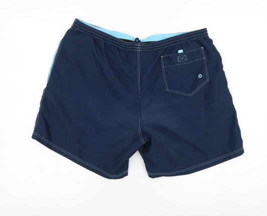 sloggi Mens Blue Polyester Sweat Shorts Size 40 Regular