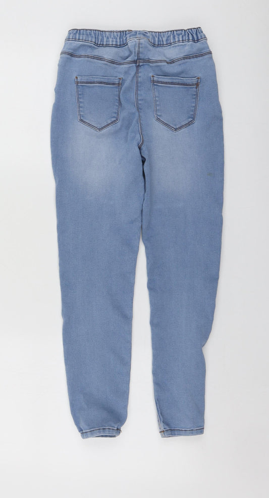 I love girlswear Girls Blue Cotton Jegging Trousers Size 10 Years Regular