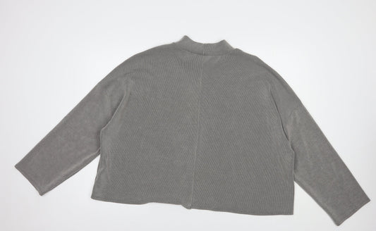 George Womens Grey Polyester Pullover Sweatshirt Size 18 Pullover