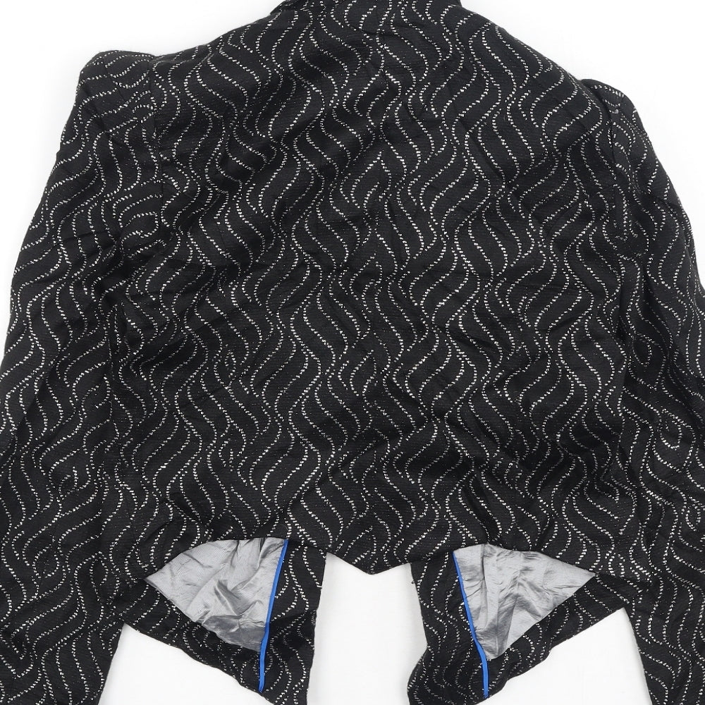 NEXT Womens Black Geometric Jacket Size 10