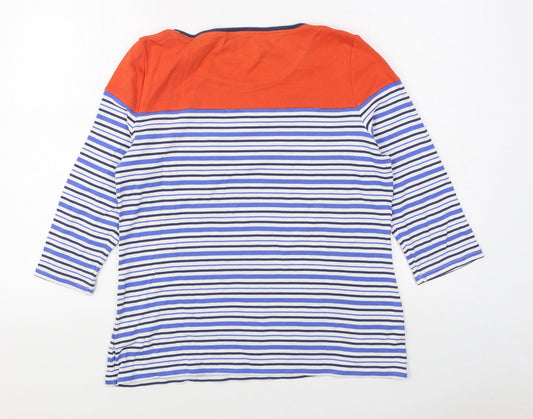 Per Una Womens Multicoloured Striped 100% Cotton Pullover Sweatshirt Size 14 Pullover
