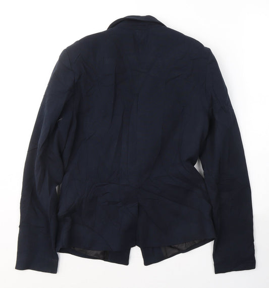 NEXT Womens Blue Wool Jacket Suit Jacket Size 12