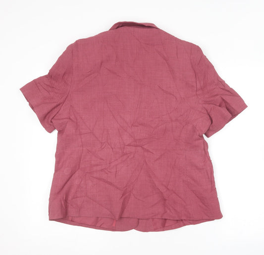 Kliss Collection Womens Pink Jacket Size 18