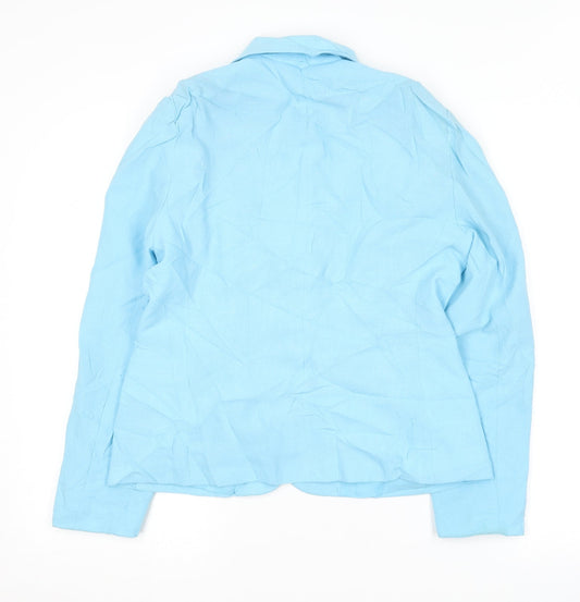 George Womens Blue Jacket Blazer Size 12