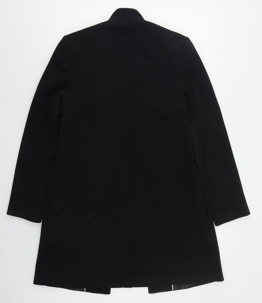 Debenhams Womens Black Jacket Size 12 Hook & Eye