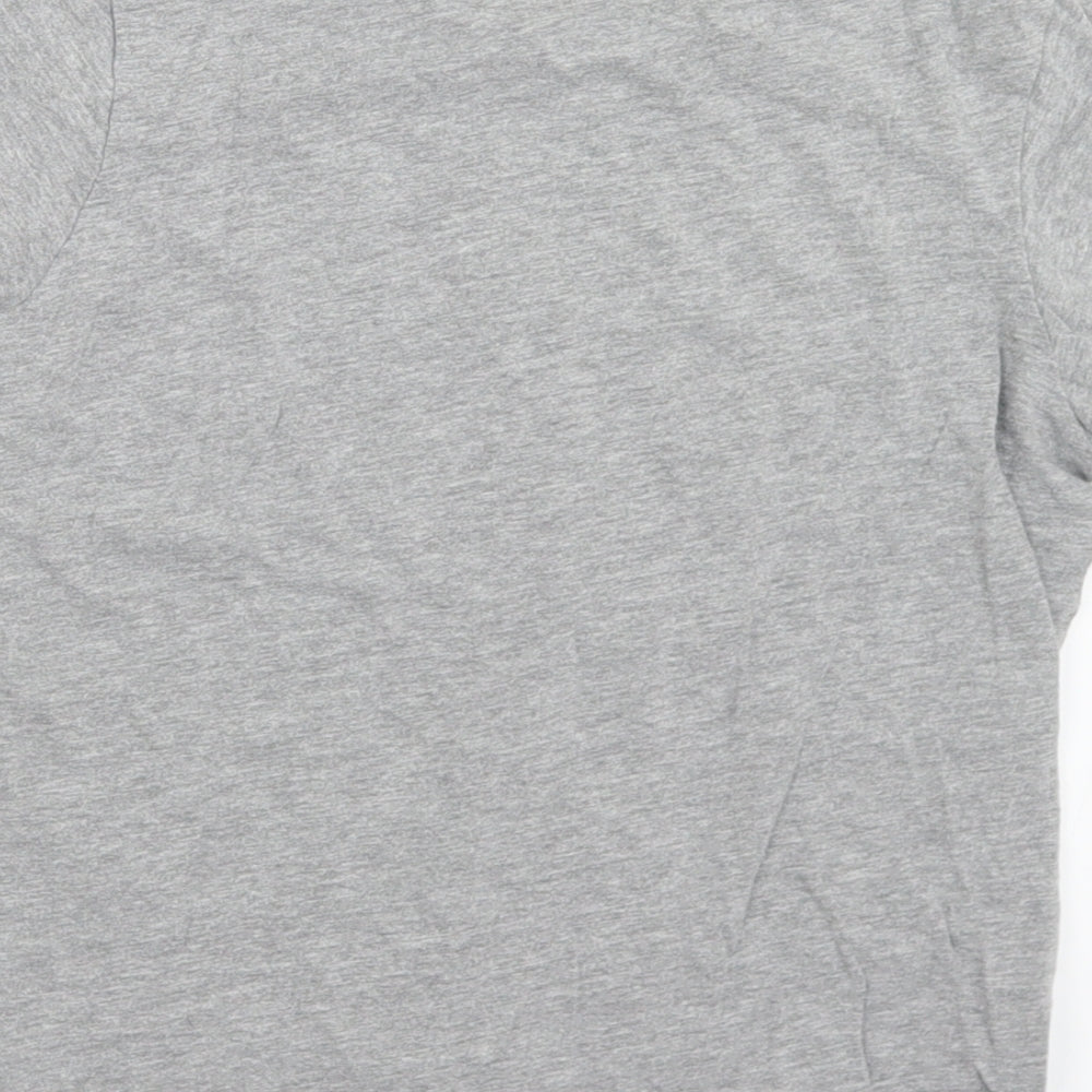 Brand and care label for Produkt boys’ grey cotton basic t-shirt, size 11-12, years crew neck - san francisco