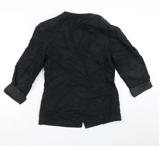 St Michael Womens Black Jacket Blazer Size 10