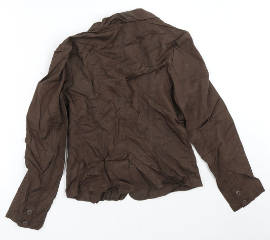 Antani Alison Womens Brown Jacket Size 12