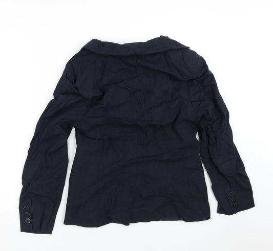 NEXT` Womens Black Striped Jacket Blazer Size 12