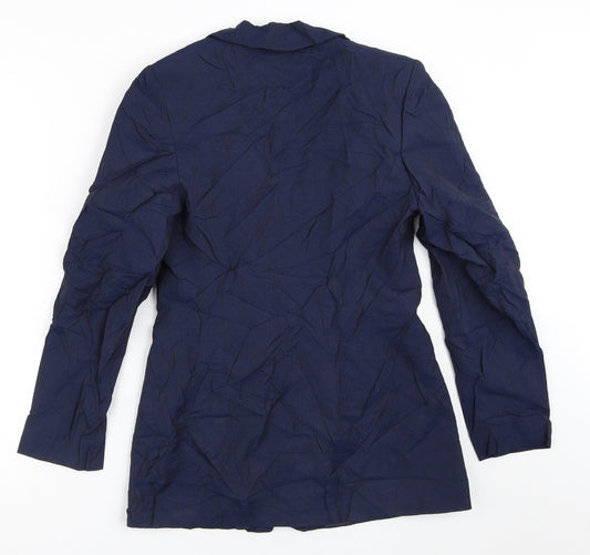 Dorothy Perkins Womens Blue Striped Jacket Blazer Size 8