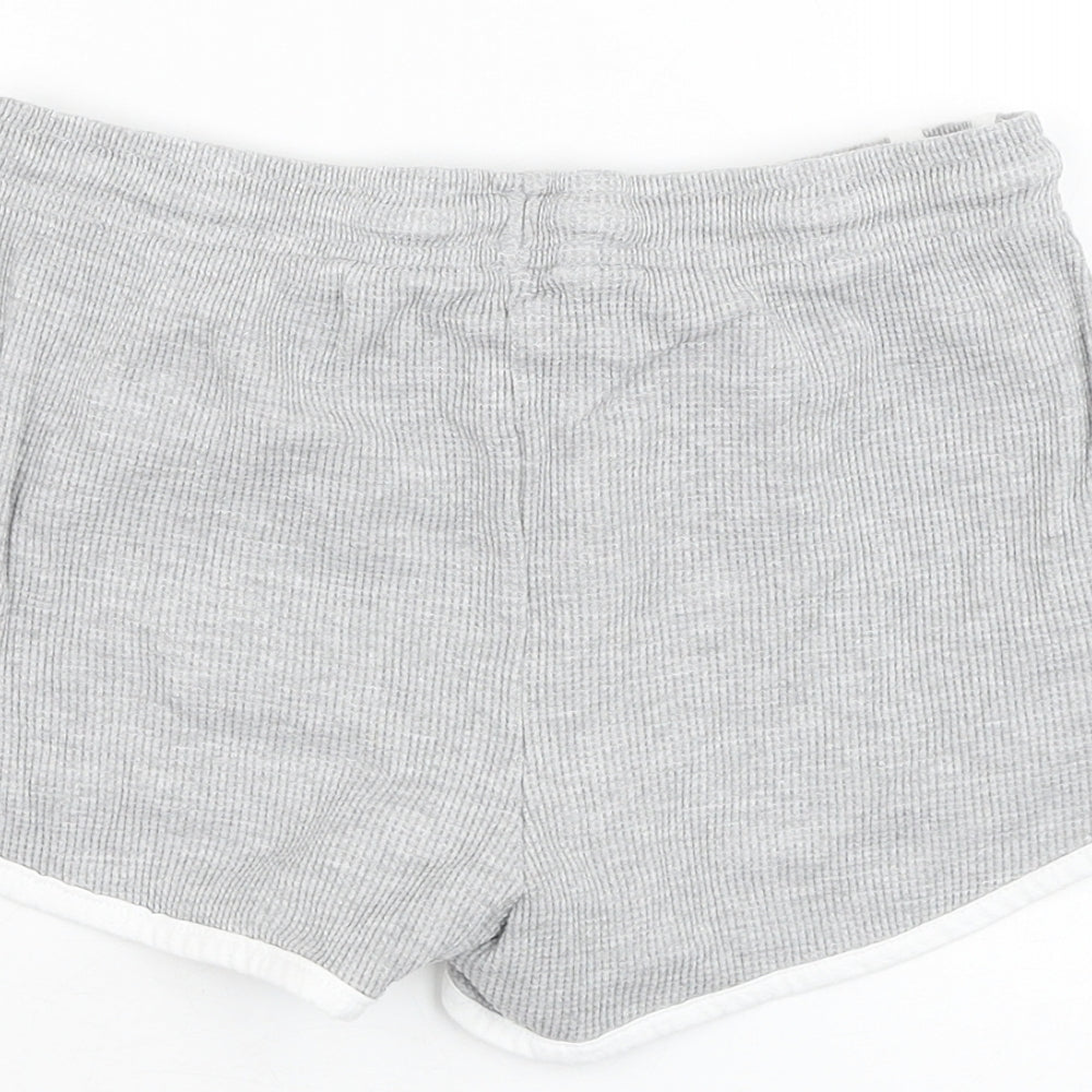 Primark Girls Grey Cotton Sweat Shorts Size 6 Years Regular
