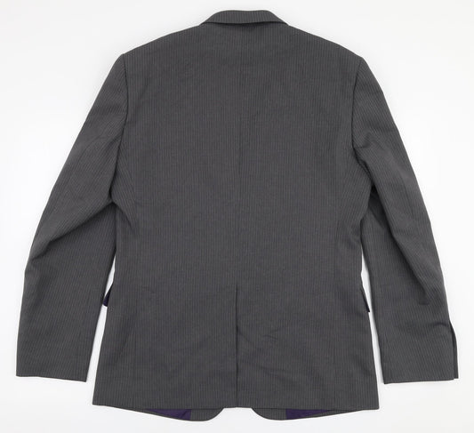 Taylor & Wright Mens Grey Polyester Jacket Suit Jacket Size 40