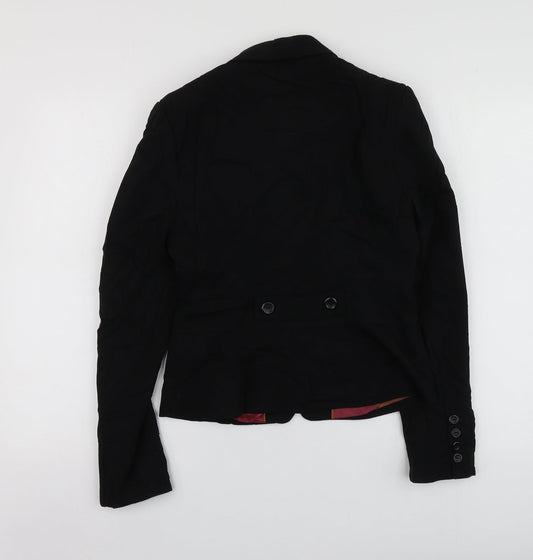 NEXT Womens Black Polyester Jacket Suit Jacket Size 8