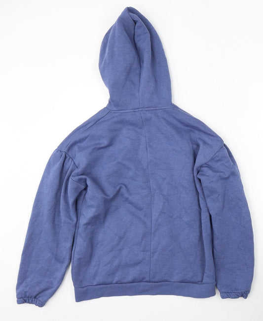 Matalan Womens Blue Polyester Pullover Hoodie Size S