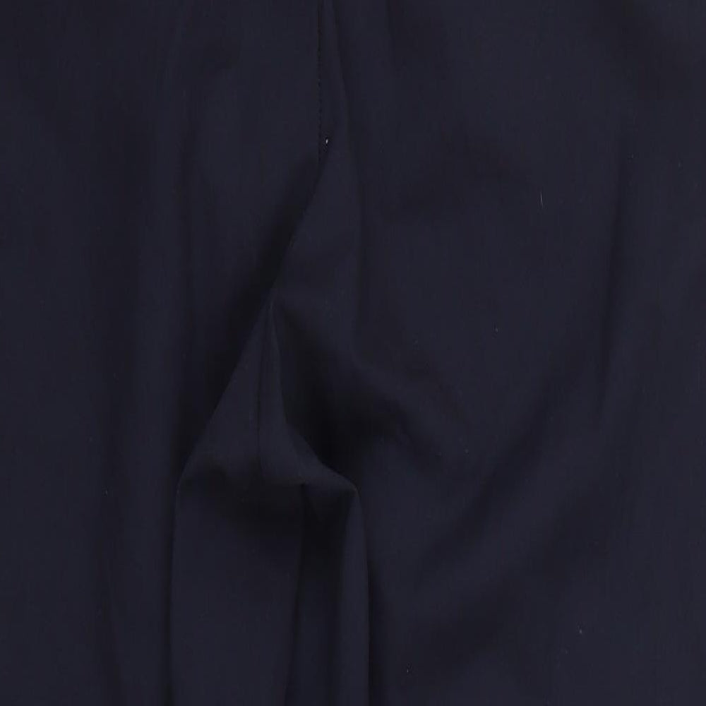 NEXT Womens Blue Polyester Carrot Trousers Size 34 in L25 in Regular Zip