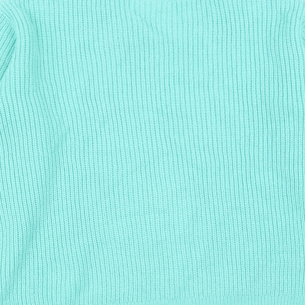 NEXT Womens Blue Round Neck Acrylic Pullover Jumper Size 10