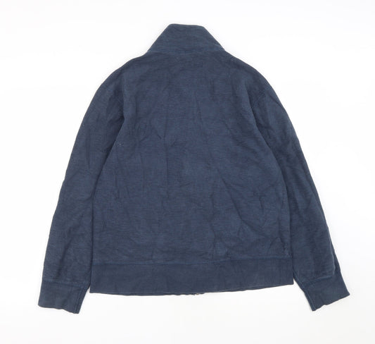 Gap Mens Blue Polyester Full Zip Sweatshirt Size S