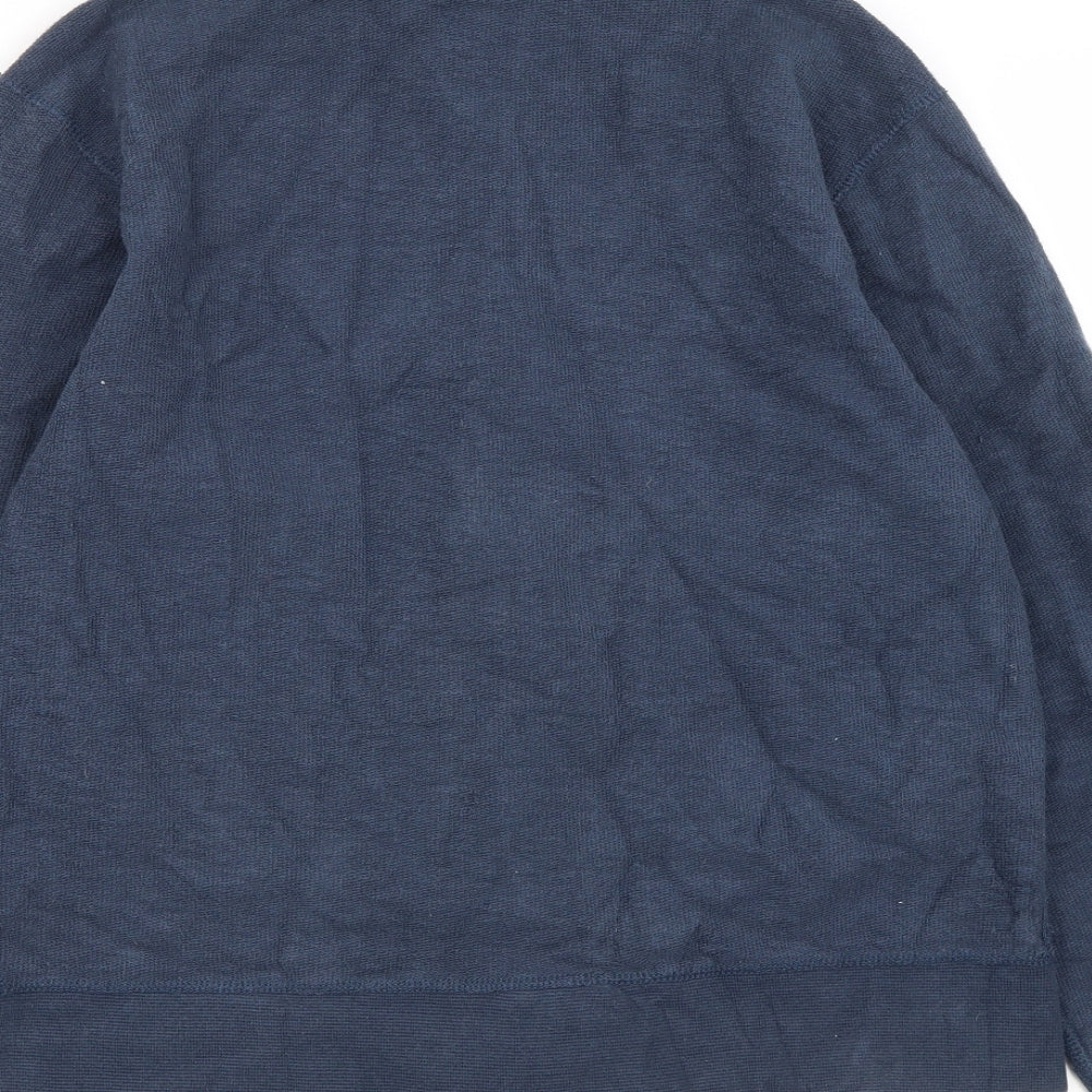 Gap Mens Blue Polyester Full Zip Sweatshirt Size S