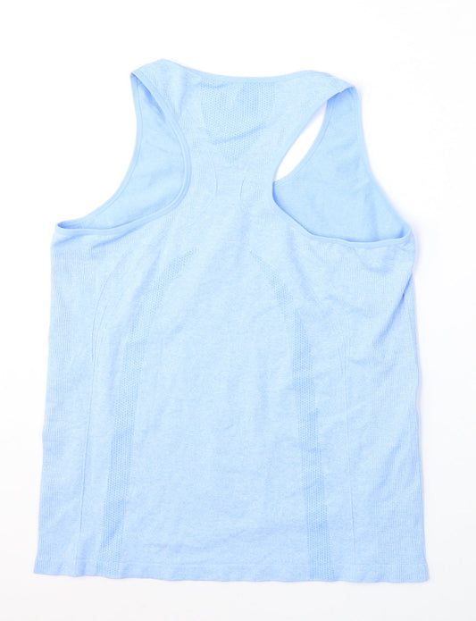 Dunnes Stores Womens Blue Polyester Basic Tank Size XL Round Neck