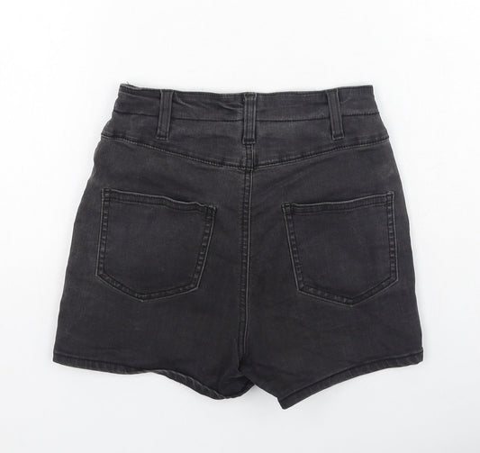 Denim & Co. Womens Grey Cotton Hot Pants Shorts Size 6 L3 in Regular
