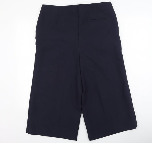 Marks and Spencer Womens Blue Polyester Trousers Size 16 L34 in Regular