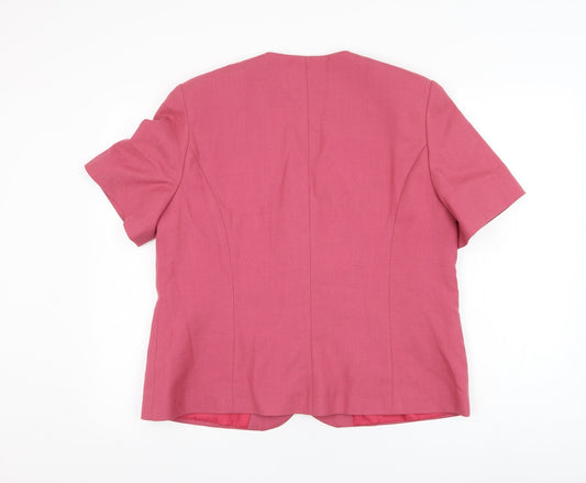 Kesta Womens Pink Jacket Size L Button
