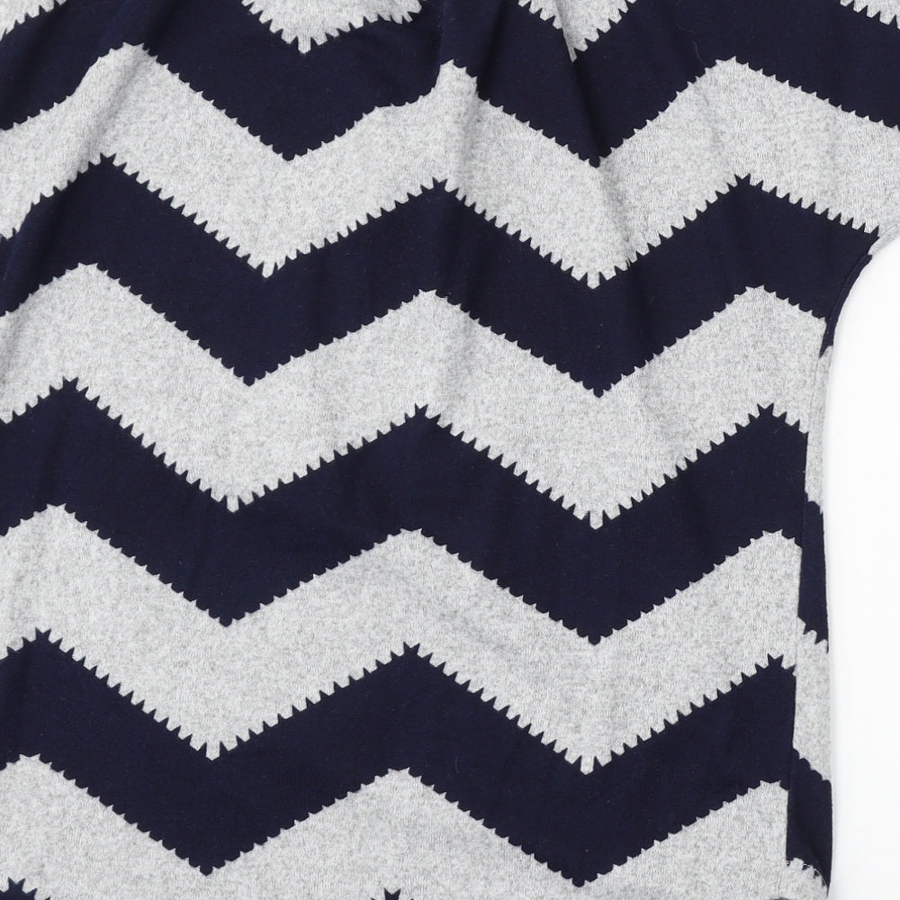 Roman Womens Multicoloured Round Neck Geometric Polyester Pullover Jumper Size 12