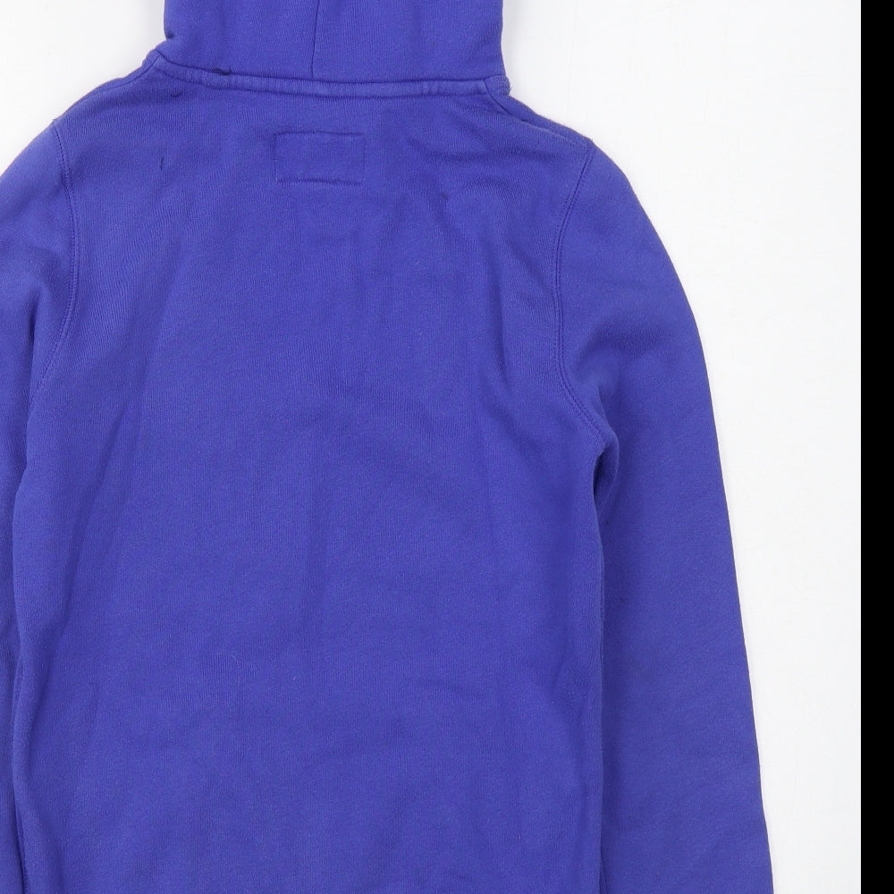 Jack Wills Womens Blue Cotton Pullover Hoodie Size 6 Pullover