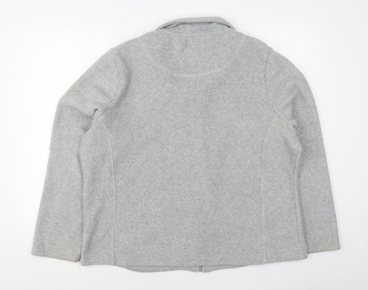 M&Co Womens Grey Jacket Size 20 Zip