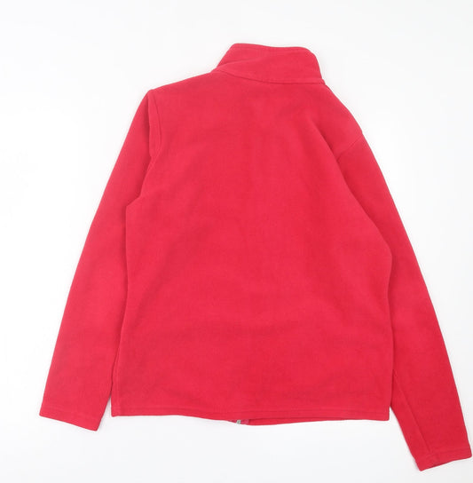 Marks and Spencer Womens Red Jacket Size 16 Zip