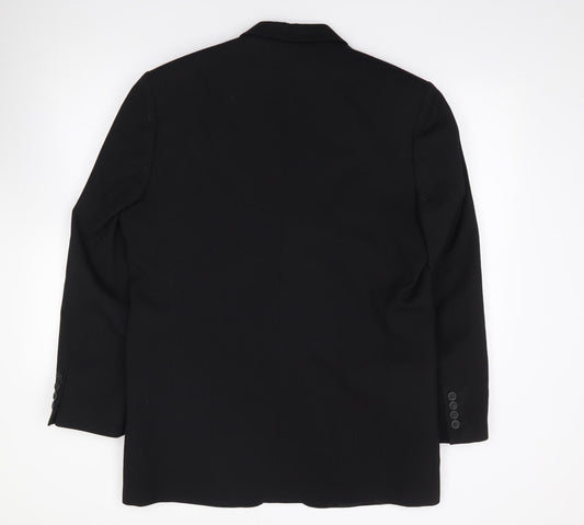 Blakes Mens Black Polyester Jacket Suit Jacket Size 40