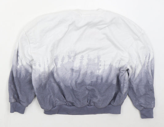 Primark Girls Blue Cotton Pullover Sweatshirt Size 9-10 Years Pullover - Choose Happy