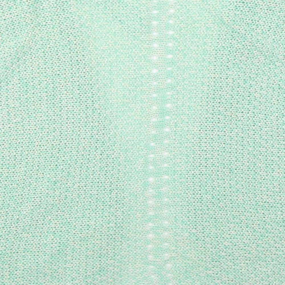 F&F Womens Green V-Neck Acrylic Cardigan Jumper Size 14